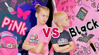 PinK VS BlacK Challenge BaCk To School ShoPPing In My Color!