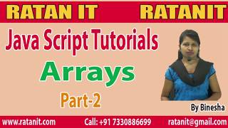 JavaScript Tutorial | Arrays | Part-2 | By Binesha
