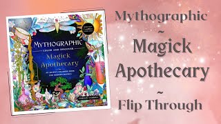 Mythographic Magic Apothecary flip through | Adult Coloring