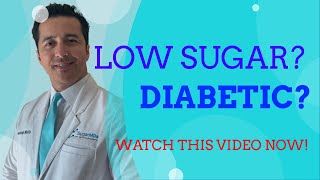 LOW blood SUGAR in Diabetics (hypoglycemia). Everything you NEED to know!