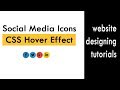 Social Media Icons CSS Hover Effect | csPoint web designing tutorials