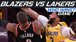 Who Wins Blazers vs Lakers? Game 1 8.18.20 | Hosted by @ReelTPJ