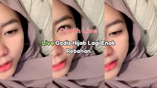 Live Gadis Hijab Lagi Enak Rebahan