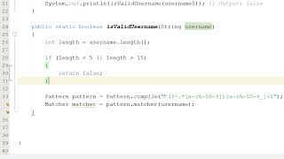 How to Validate a Username Using Java (Simple)