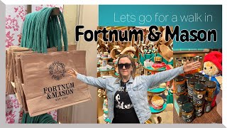 A walk through Fortnum \u0026 Mason, the famous gourmet food retailer with commentary #London #shopping