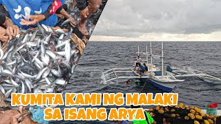 KUMITA KAMI NG MALAKI SA ISANG ARYA LANG Net fishing Philippines!