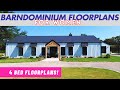 Barndominium Floorplans for women - 4 bedroom barndominiums | 1845 Barndominiums