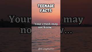 Teenage Facts 💔 #Shorts #PsychologyFacts #TeenageFacts