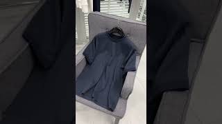 [ERMENEGILDO ZEGNA] 에르메네질도 제냐 네이비 블루 14MILMIL14 반팔 티셔츠 \u0026 울 조거 팬츠 SET UA328-ACT706-B09