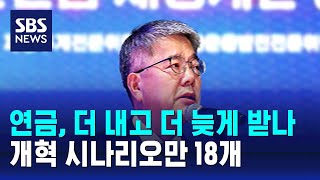 국민연금, 더 내고 더 늦게 받나…개혁 시나리오만 18개 / SBS