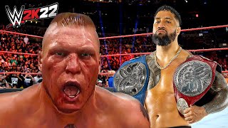 Brock Lesnar vs. Jey Uso (WWE 2K22)