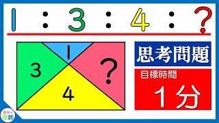 【面積比】よく出てくる！面積比の問題。