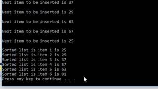 19.1 Insertion Sort