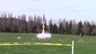 Washington Aerospace Club march 27th rocket launch highlights