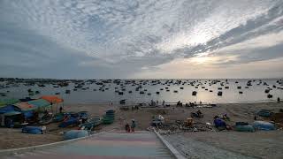 Mui Ne fishing village, Vietnam, sunset\\越南美奈渔村,落日黄昏