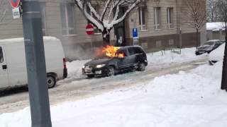 Autobrand in Wien-Favoriten