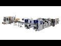 High speed automatic 2 colors printing napkin tissue making machinery production line