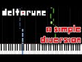 A Simple Diversion - Deltarune: Chapter 2 (Piano Tutorial) [Synthesia]