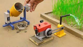 diy mini tractor modern plough machinery carrot farming science project @minivillagenp