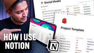 How I use Notion for Productivity: Notion Setup + Free Template (2022)