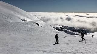 Whakapapa village skiing and boarding on a beautiful day!