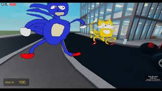 WHY IS SANIC SO FAST???ROBLOX Sanic chase