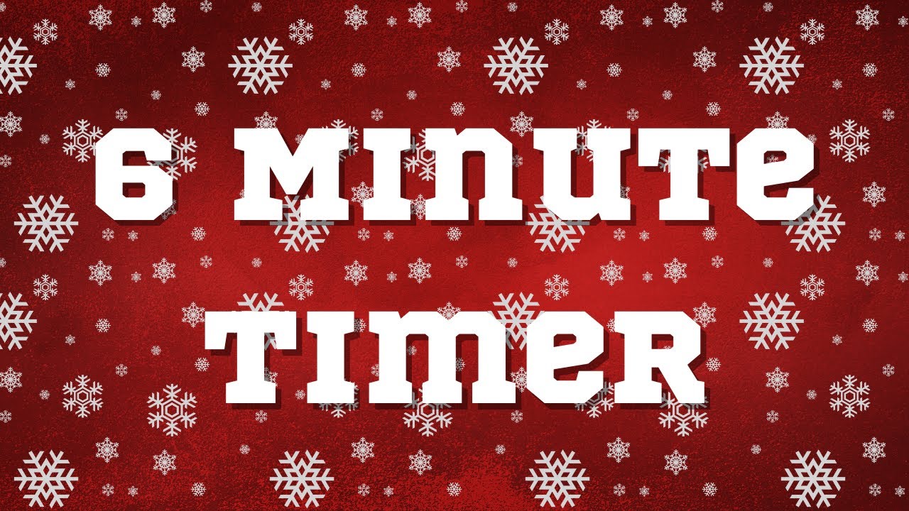 6 Minute Winter Timer Countdown Snowing Youtube