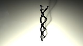 How to create a DNA strand in Maya 2016