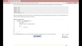 Exercise 5.6 (makeGuesses) Java Tutorial || Practice-It