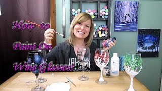 How to Paint a Wine Glass With Enamel