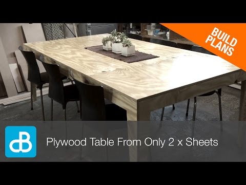 How to Build a Table from Only 2 Sheets of Plywood - by SoundBlab How to Build a Table from Only 2 Sheets of Plywood - by SoundBlab