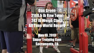 Dan Green 2,160 lbs World Record Raw Total (with Wraps) | Official Video | Retro PL