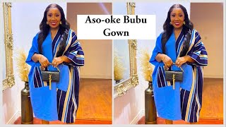 ASO OKE  BUBU Gown Tutorial | How to sew Trendy Aso Oke Bubu Gown