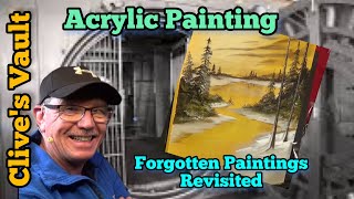 How To Paint Wet on wet acrylic painting Sunset Easy Acrylics