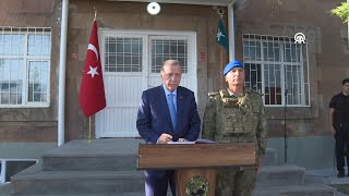 President Erdogan attends the opening of the Ahlat Commando Battalion headquarters