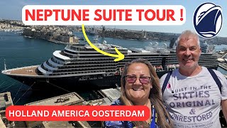 Neptune Suite Tour - Is it Worth the Extra Cost on Holland America Oosterdam Cruise Ship?