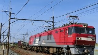 [FHD]JR貨物+JR東日本・東北本線：東鷺宮～栗橋駅間、「EH500形」牽引貨物列車＋E231・E233系/交互通過シーン。