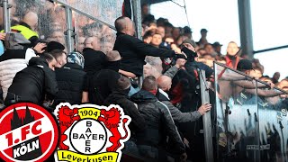 Schlägerei während des Spiels, Angriff von 200x Köln-Ultras & Verletzte Ordner! (Köln vs. Lev)