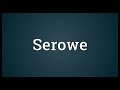 serowe meaning