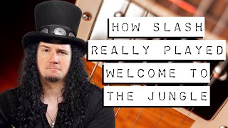 How Slash REALLY Plays the Welcome to the Jungle Solos!