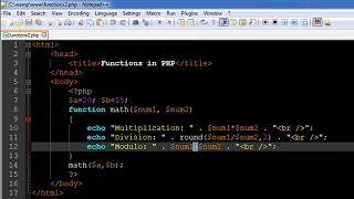 PHP & MySQL Tutorial 35 Functions Part 2 YouTube