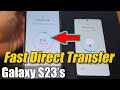 Galaxy S23's: How to Transfer Data Over from An Android After the Set Up (USB Cable Method)