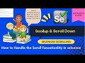 Scroll Functionality in selenium.
