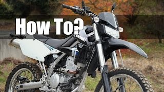 【Kawasaki KLX250】 How To? ハンドル交換 【Custom】