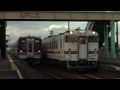 jr紀勢本線 六軒駅の列車交換風景 2014.1.16