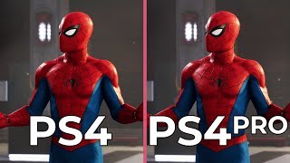 [4K] Marvel's Spider Man – PS4 vs. PS4 Pro Graphics Comparison \u0026 PS4 Frame Rate Test