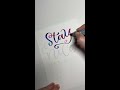 stay nice not rude lettering with stabilo pen 68 brush by anica bauer @brushkatze