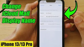 iPhone 13/13 Pro: How to Change iCloud Mail Display Name