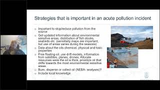 Strengthening National Oil Spill Preparedness \u0026 Response in Environmentally Sensitive Areas, part 3