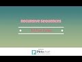 How to find the first five terms of a recursively defined sequence